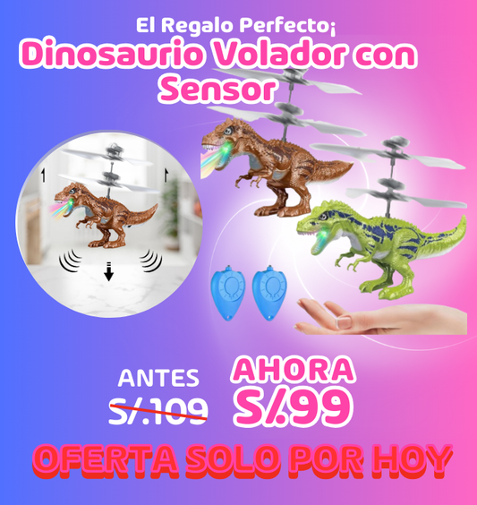 Dinosaurio Volador con Sensor.